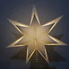 A bright and festive set of star lamps for parties or bohemian home-decor handmade paper lights
