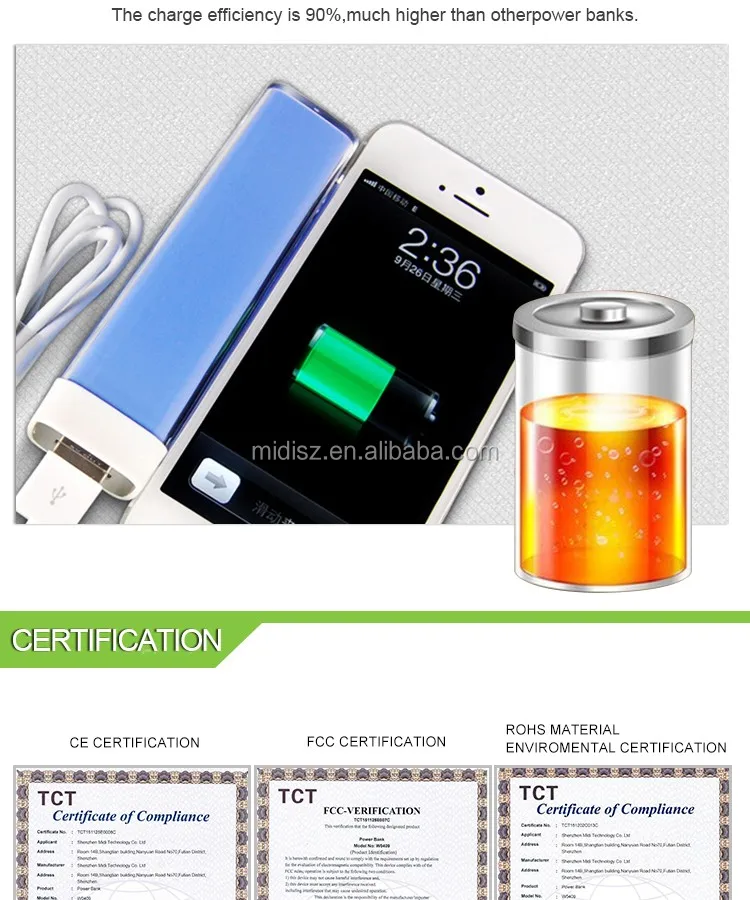 Free logo design hot gift 2600mah Mini Powerbank - ANKUX.COM