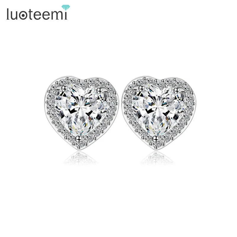 LUOTEEMI Wholesale Stock CZ Jewelry Factory JINSE Brand Small Size Sweet Cut Heart Shape Women Stud Earring
LUOTEEMI Wholesale Stock CZ Jewelry Factory JINSE Brand Small Size Sweet Cut Heart Shape Women Stud Earring