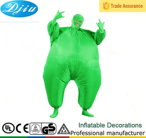 hot selling green man masked full morphsuit inflatable sumo