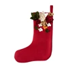 Custom personalize red christmas stocking for kids,christmas gift with wholesale price