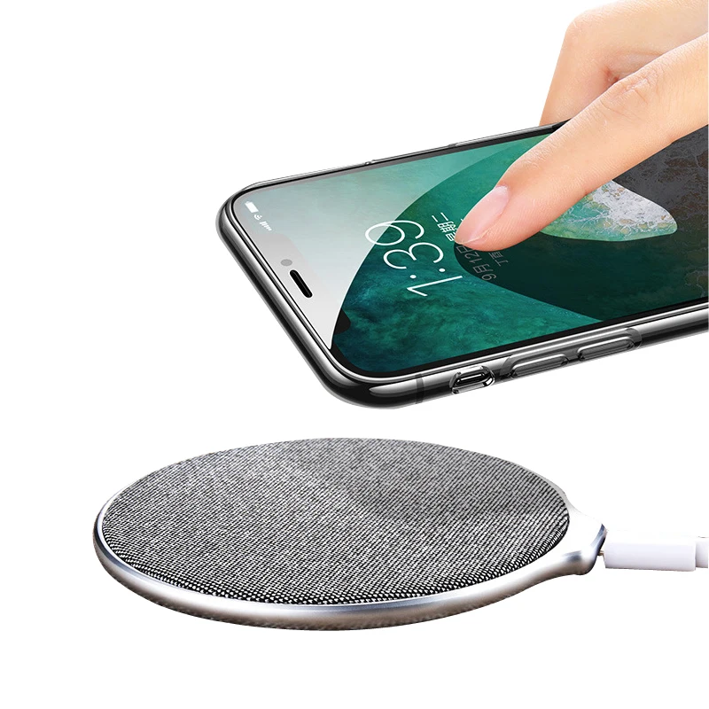 2019 patent design fast wireless charging pad 7.5w 10W leather wireless mobile phone charger for iPhone8, Black/gray
2019 patent design fast wireless charging pad 7.5w 10W leather wireless mobile phone charger for iPhone8, Black/gray