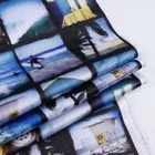 Polyester digital print fabric painting designs on table cloth tablecloth fabric wholesale