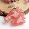 gemstone cherry quartz horse head pink quartz
