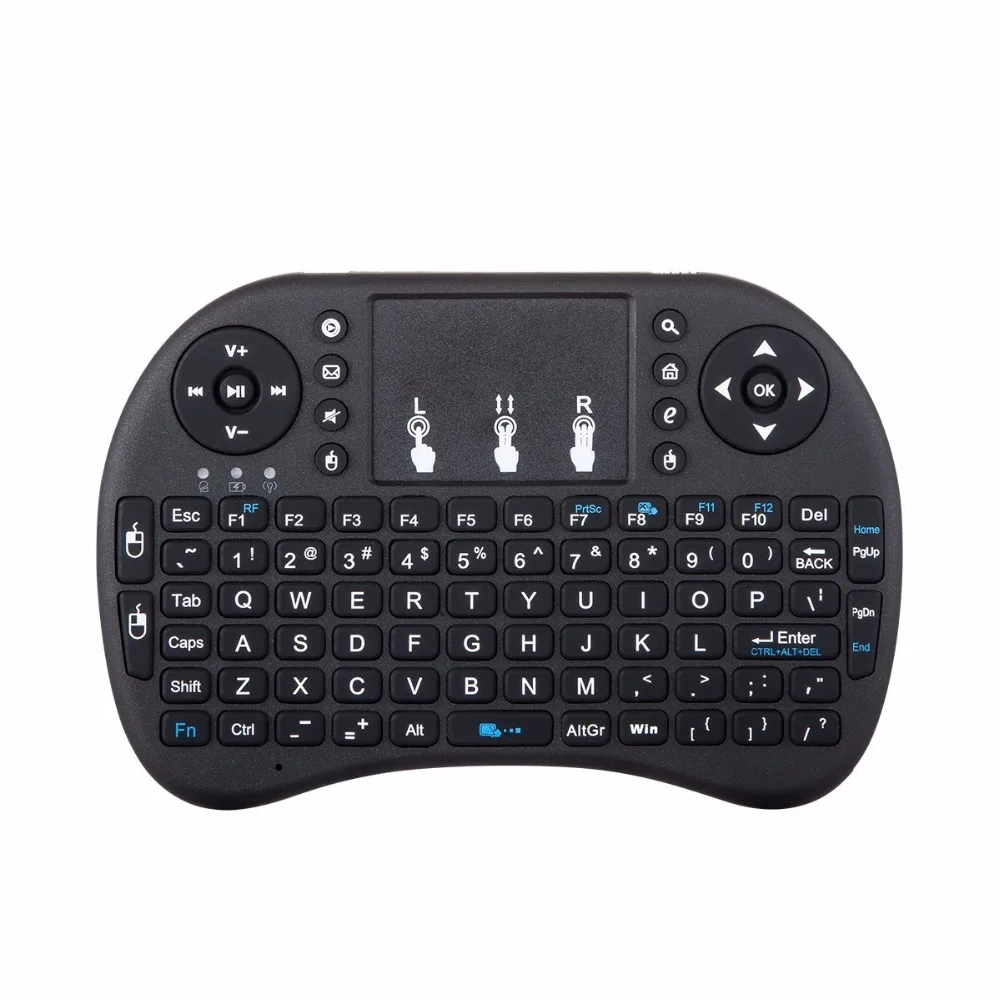 i8 mini wireless keyboard 2.4g Mini i8 Rechargable Mechanical Wireless gaming Keyboard and Trackpad