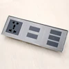 Stainless Zinc alloy Customize Lighting control Led Back light Bedside Switch Socket with master option