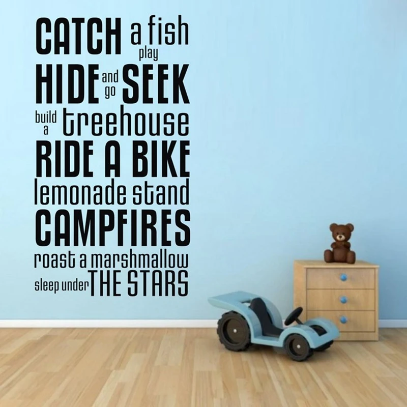 Quotes For Boys Room Sleep Under The Stars Vinyl Wall Quote Decals For Boys Room Decoration,Kids Boy  Room Wall Decor|Vinyl Wall Quotes|Wall Quoteswall Decor - Aliexpress