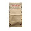 12kg pet food packaging kraft paper quad sealed bag custom printed side gusset bag for dog food horse feed