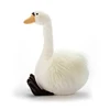 Lovely animal plush swan pillow soft white plush toy swan
