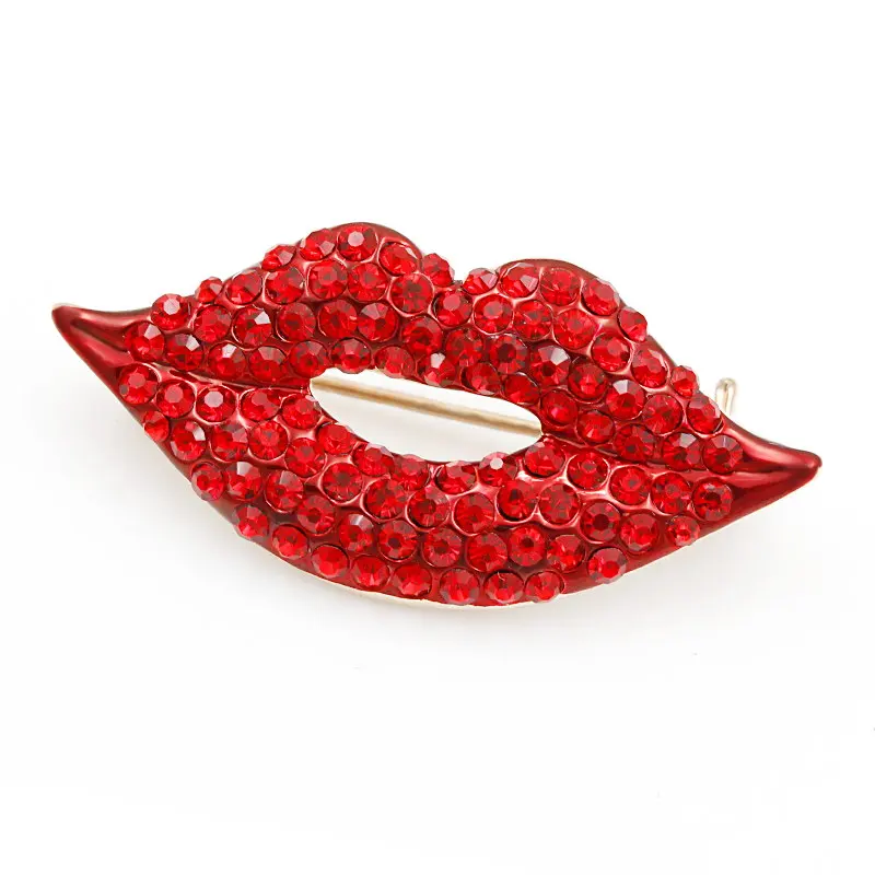 High Quality Red Crystal Rhinestones Pave Lip Brooch Pins for Lady Girls or Bags Hats Decorative Jewelry Brooches
High Quality Red Crystal Rhinestones Pave Lip Brooch Pins for Lady Girls or Bags Hats Decorative Jewelry Brooches