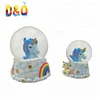 Wholesale resin unicorn gift souvenir unicorn snow globe