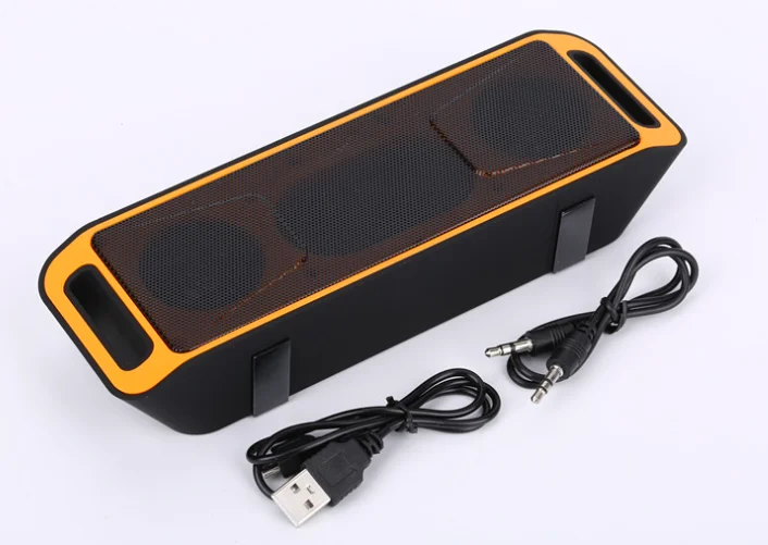 New sc-208 Portable V2.1 Stereo Wireless speaker Support Handsfree FM Radio AUX USB TF Card Mic for IOS Android Phone - ANKUX.COM