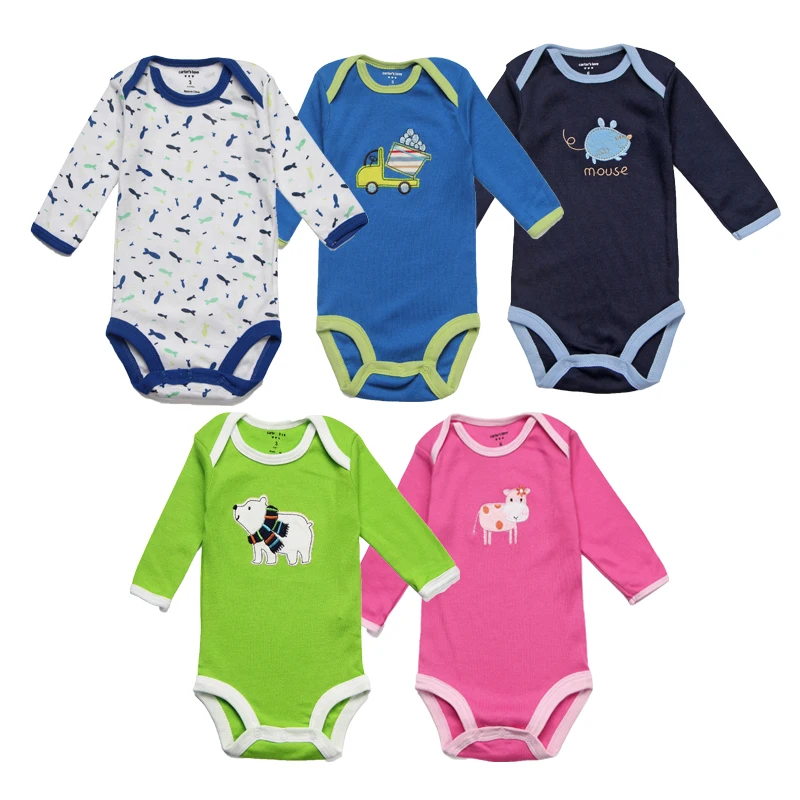 5Pcs-Unisex-Baby-Rompers-Spring-Baby-Girl-Clothes-Roupa-Bebes-Newborn-Baby-Clothes-Long-Sleeve-Infant