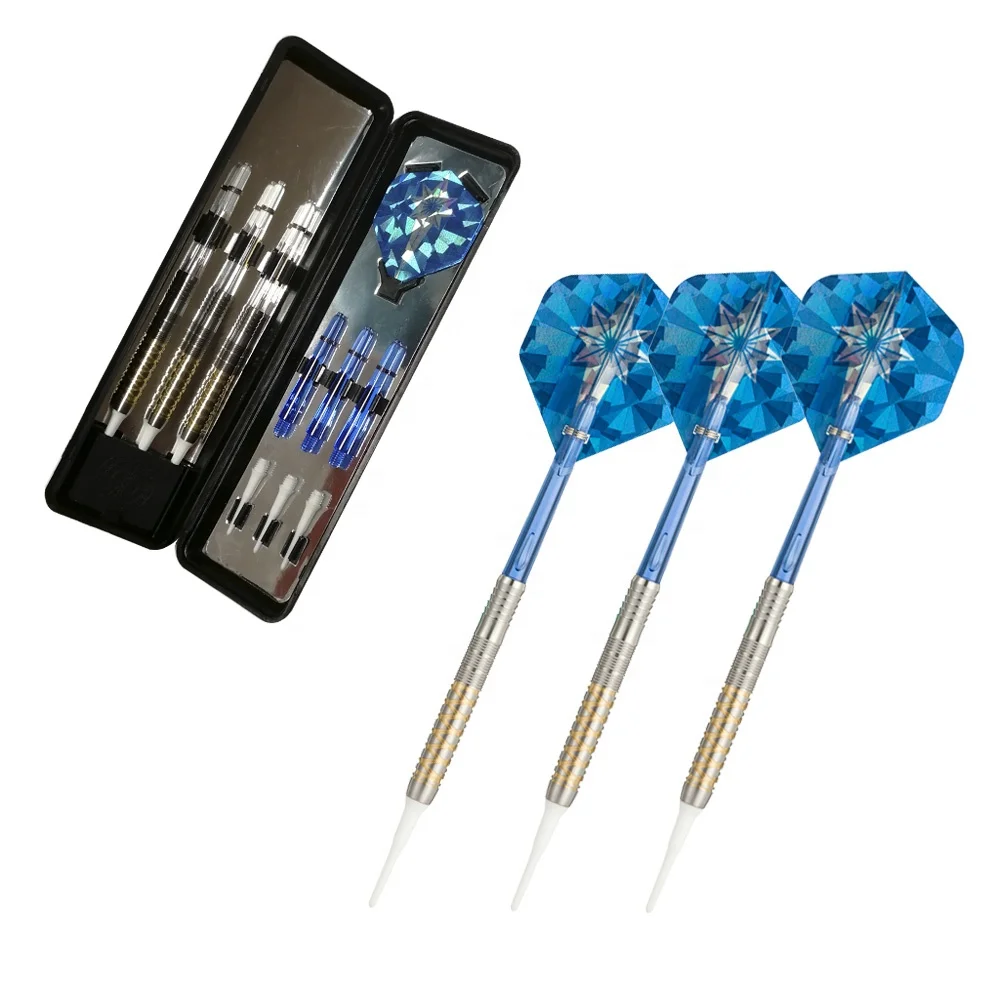 

18.0g 20.0g PVD Coated Gold 90% Tungsten soft tip darts barrel factory, Gold pvd coating