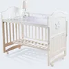 Competitive prices European and American environmental paint baby cot design wooden