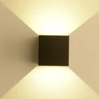 Multiple light effects aluminium cube shape 80 degree wide beam angle led outdoor wall light for building decoration