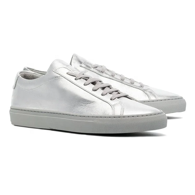 Women Metallic Silver Quality Leather Designs Rubber Low Sneakers, White;black;silver;customized
Women Metallic Silver Quality Leather Designs Rubber Low Sneakers, White;black;silver;customized