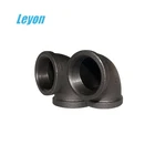 Wholesale Price Medium weight plumbing parts names image tube black elbow banded malleable iron pipe fittings