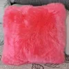 Pure Wool carpet sheepskin sofa cushion pillow customized size