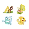 Animal Toy Paper 3D Books Cards English Alphabet Chart Educational Supplies Blocks For Kids Zoo 3D Puzzles