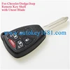 Remote Key Shell case 4+1 Button for Chrysler Dodge Jeep key cover