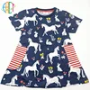 Printed Cotton T-shirt and shorts for child,customizable low MOQ