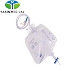2000ml Disposable Adult Pull And Push Valve Urine Bag Urinary Drainage Bag