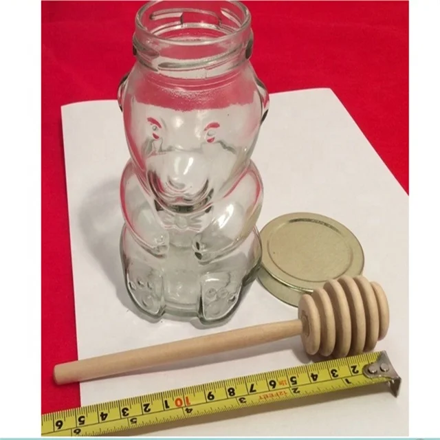 Offre Spéciale ours forme pot de miel en verre avec poignée