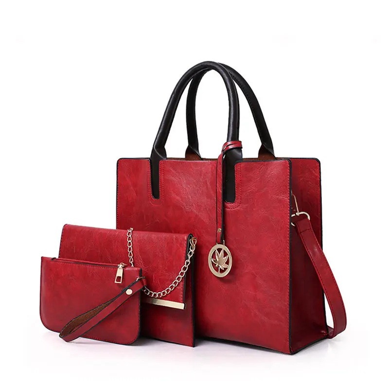 Elegant Lady Shoulder Bag PU Leather Tote Bags Fashion Women 3pcs Set Handbag, 5 colors
Elegant Lady Shoulder Bag PU Leather Tote Bags Fashion Women 3pcs Set Handbag, 5 colors