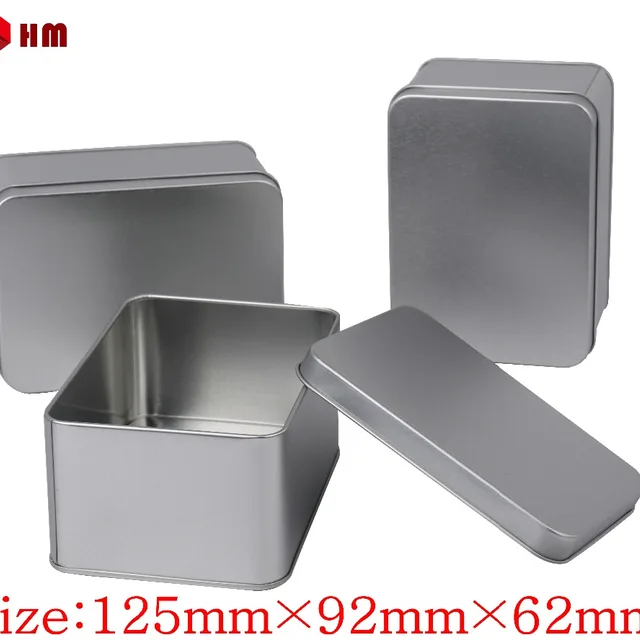 nice souvenir headset packaging metal tin gift box with sponge