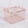 Metal Wire Food Organizer Storage Bin Baskets with Handles for Kitchen Cabinets Pantry Bathroom Laundry Room Closets Garage