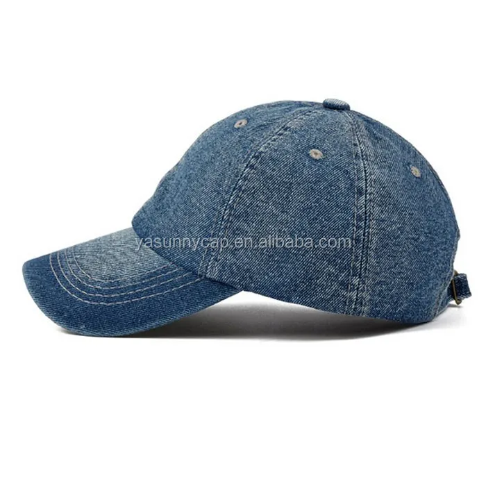 custom washed denim cap
