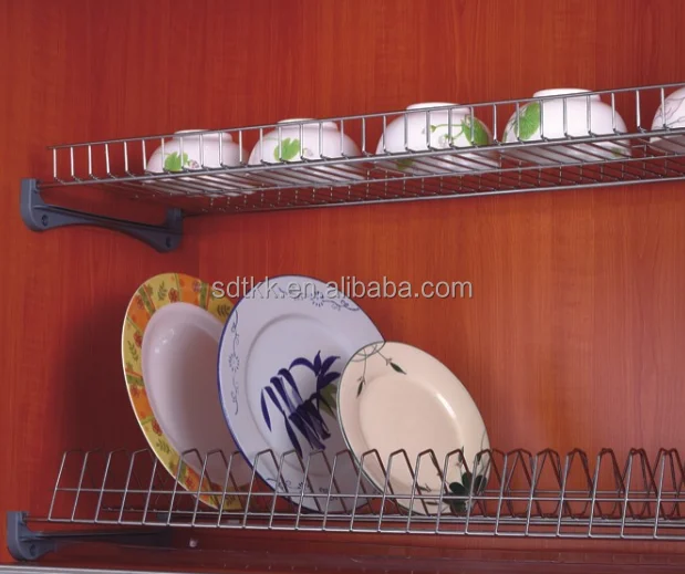 double layer metal dish rack