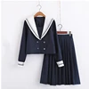 High-end double-breasted Japanese JK uniform skirt Soft sister sailor suit College style japanese school girl uniform
