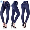 High Rise Pent All Branded Name Denim Butt Lift Colombian Levanta Cola Hip Push Up Lady Women Skinny Pants Jeans For Women