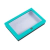 Custom Logo Printed Clear Plastic Lid Transparent Paper Packaging Gift Boxes PVC Chocolate Box