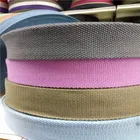 Customized Polycotton Solid Color Plain Weave Tape Weaving Webbing