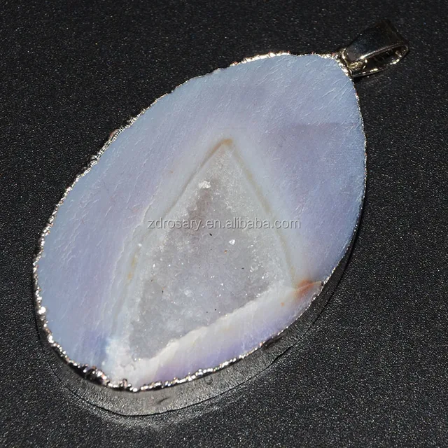 geode slices with electroplated silver edges wholesale agate