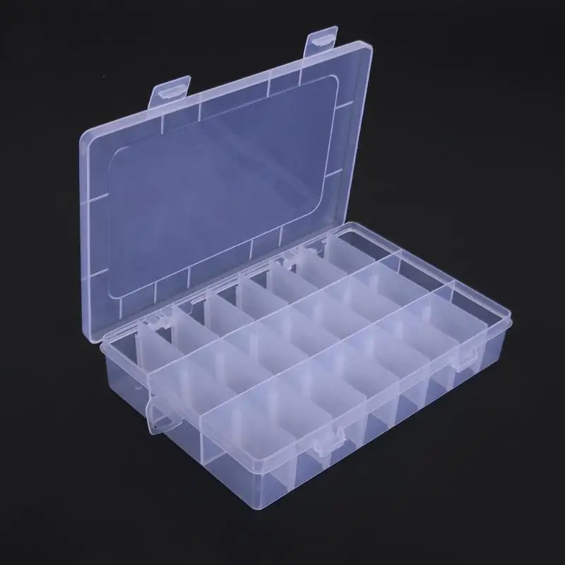 24 Compartments Plastic Storage Box Practical Adjustable Case for Beads Rings Earrings Jewelry Display Organizer Makeup Case
24 Compartments Plastic Storage Box Practical Adjustable Case for Beads Rings Earrings Jewelry Display Organizer Makeup Case