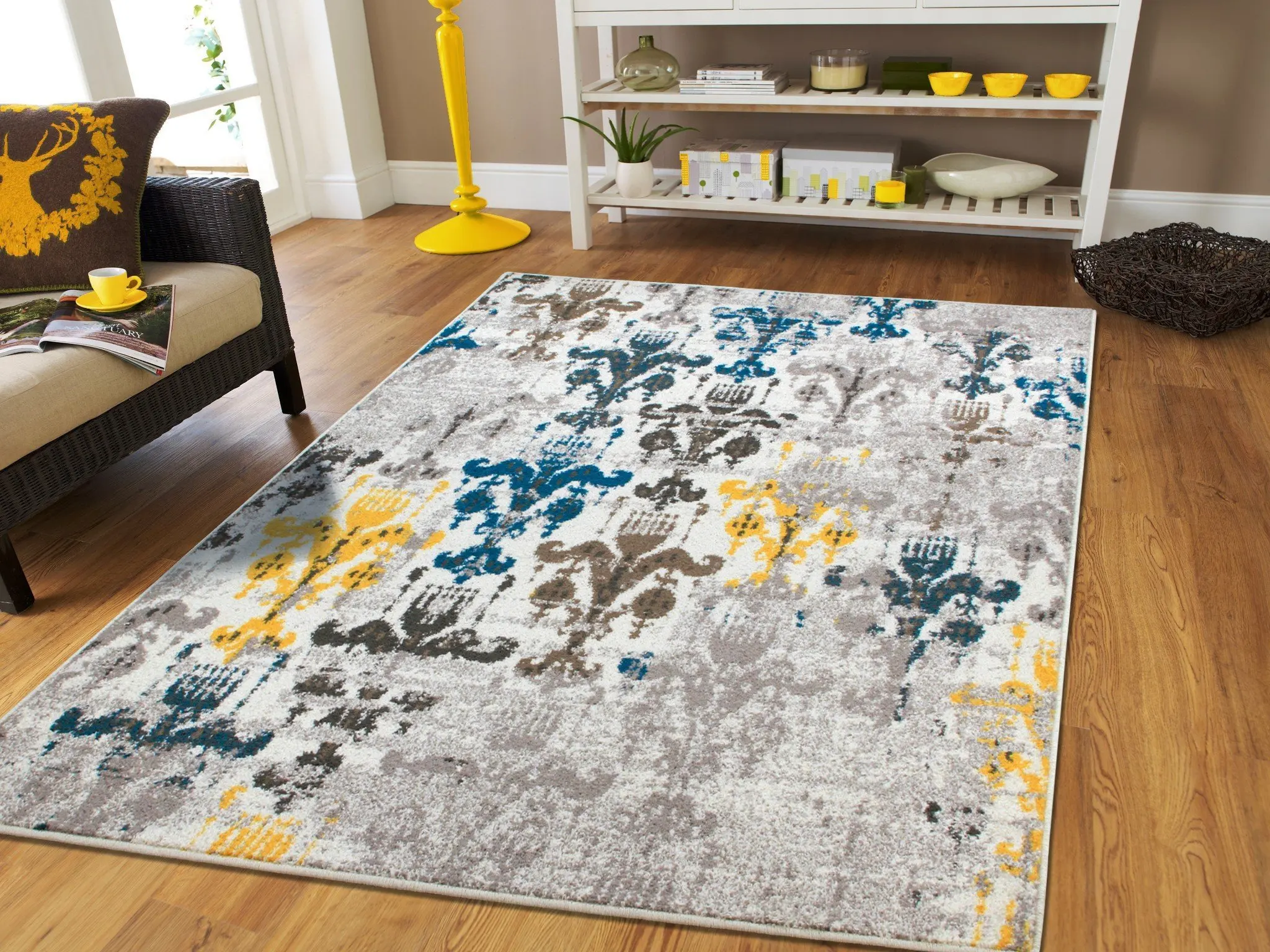 Ковер Gray and Yellow Rug