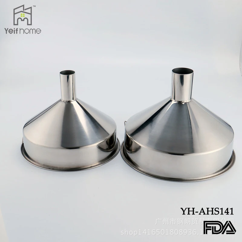 Food grade Kitchen Tool stainless steel oil funnel