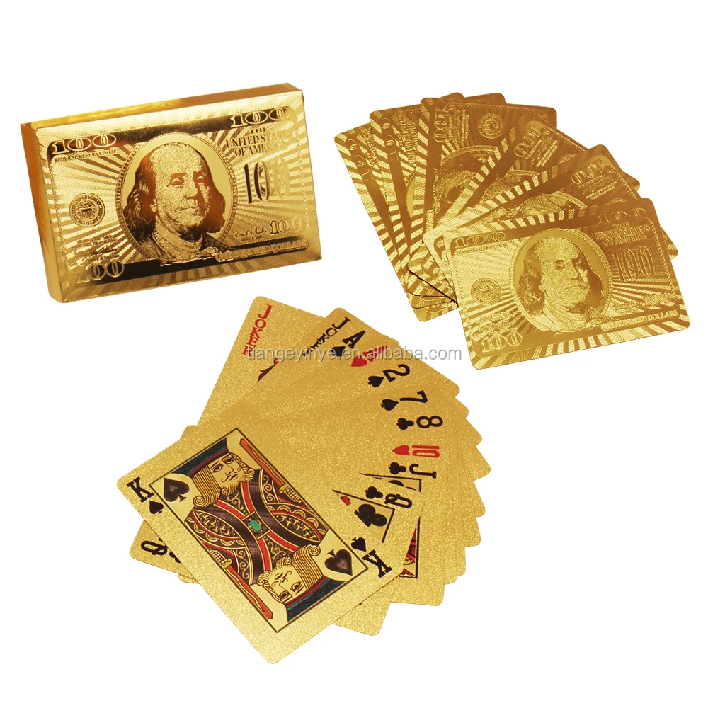 Custom Embossed 24k 999.9 Gold Foil Plated Playing Cards Buy 999.9 Gold Playing Cards,Gold