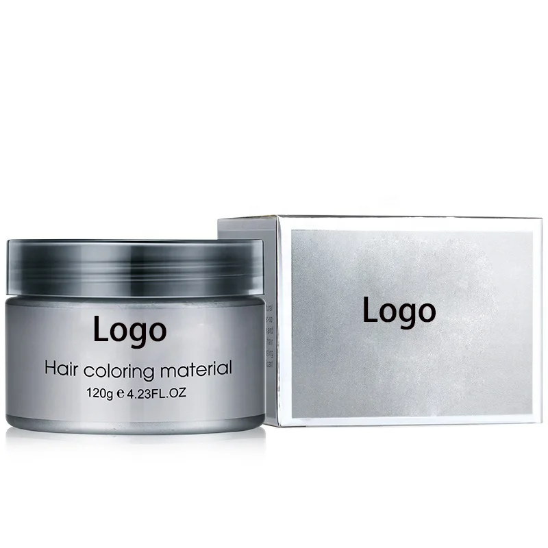 Your LOGO OEM 120g Custom label matte colorful hair dye hair color clay wax for hair styling
Your LOGO OEM 120g Custom label matte colorful hair dye hair color clay wax for hair styling