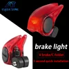 MTB Suitable V Brakes/ C Folder Automatic Control MINI Cycle Bicycle Brake Rear Light Safety Road Bike Warning LED Tail Light