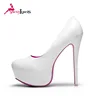 Newest fashion wholesale china cheap price women dress shoes pumps 16cm high heels white shoes