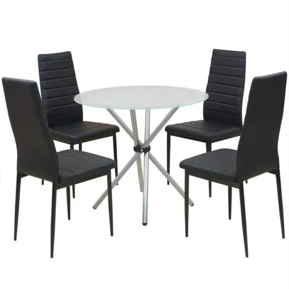 1 <strong>table</strong> and 4 chairs malaysia hotel round dining table set