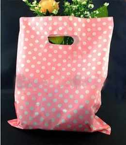 die cut promotion gifts shopping plastic packing bag