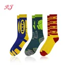 RJ-II-0824 custom woven socks oem designer custom design own logo men crew socks private your label bamboo cotton man sock