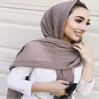 Yiwu factory wholesale Muslim woman chiffon hot turkey arab crinkle hijab scarf