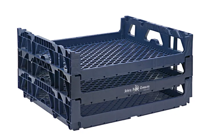 690 × 445 × 180ミリメートル雇うパントレイ-プラスチック斤スタッキングパントレイ-かご問屋・仕入れ・卸・卸売り